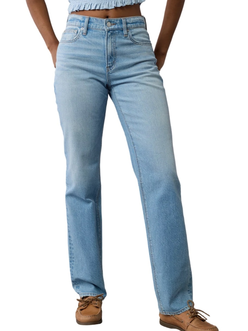 NWT American Eagle AE Stretch Super High-Waisted Straight Jean size 20